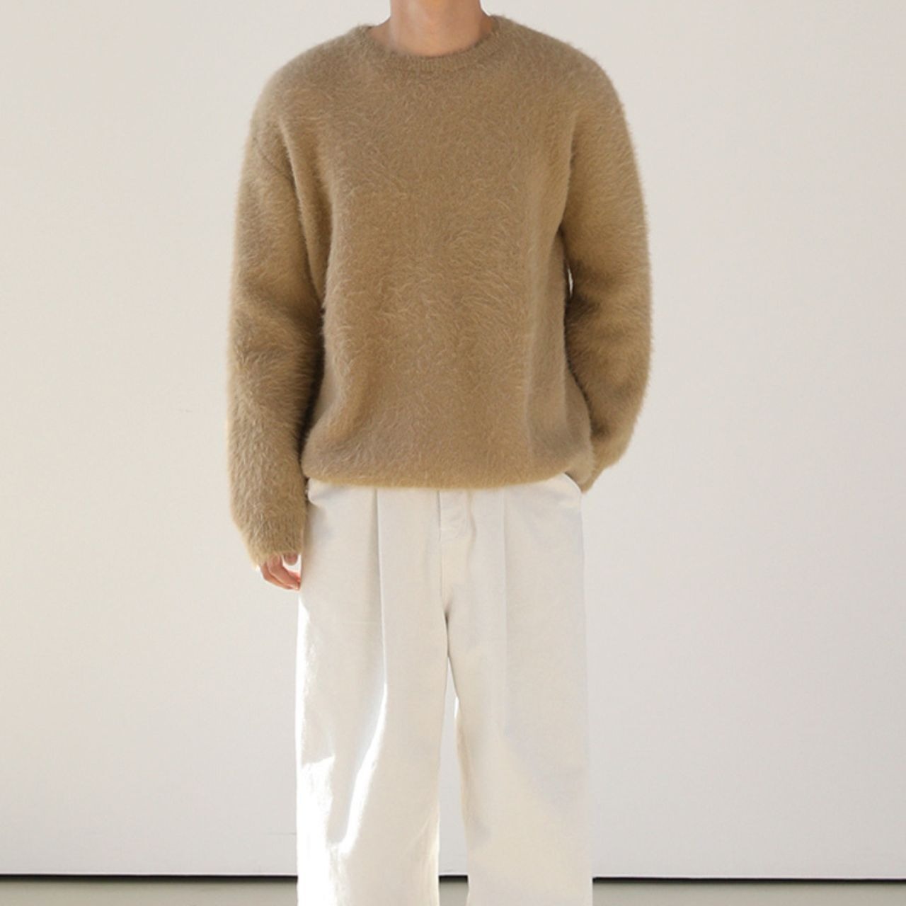 シャギーラウンドネックニット　MT0080368