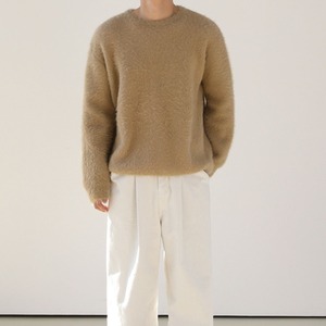 シャギーラウンドネックニット　MT0080368