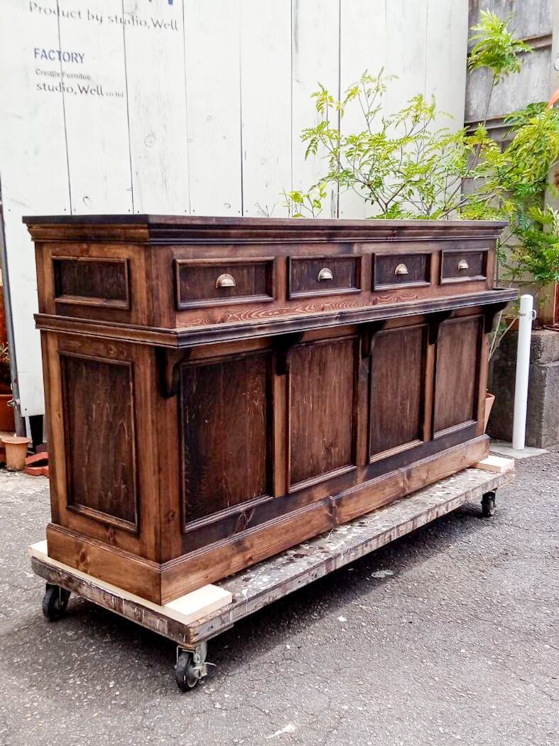 お菓子屋さん向けアンティークカウンター62 （ケーキ屋さん・焼き菓子