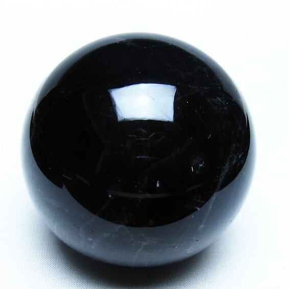 モリオン 黒水晶 丸玉 65mm スフィア 一点物 151-9258