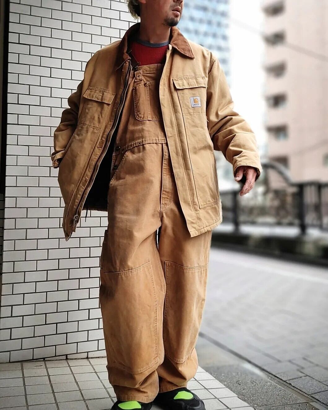 Carhartt カーハート ダックカバーオール 中綿 古着 ビンテージ | Dron ...