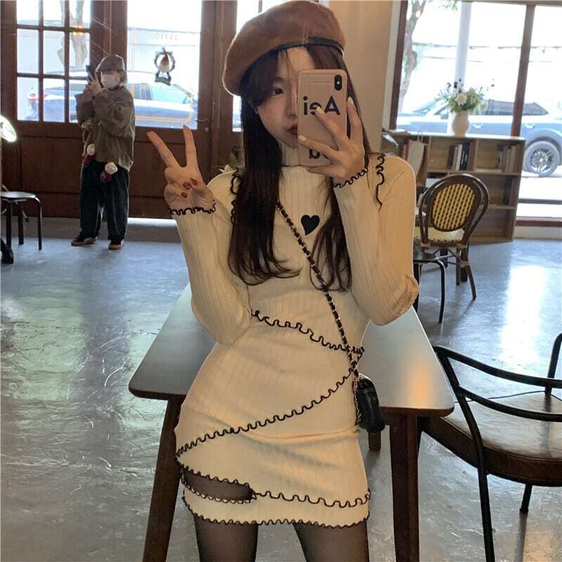 ハートタイトミニワンピース | diverfashion