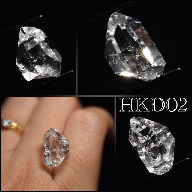 ハーキマーダイヤモンド 原石　１個売り　アメリカ・ハーキマー地方産　HKD01-04