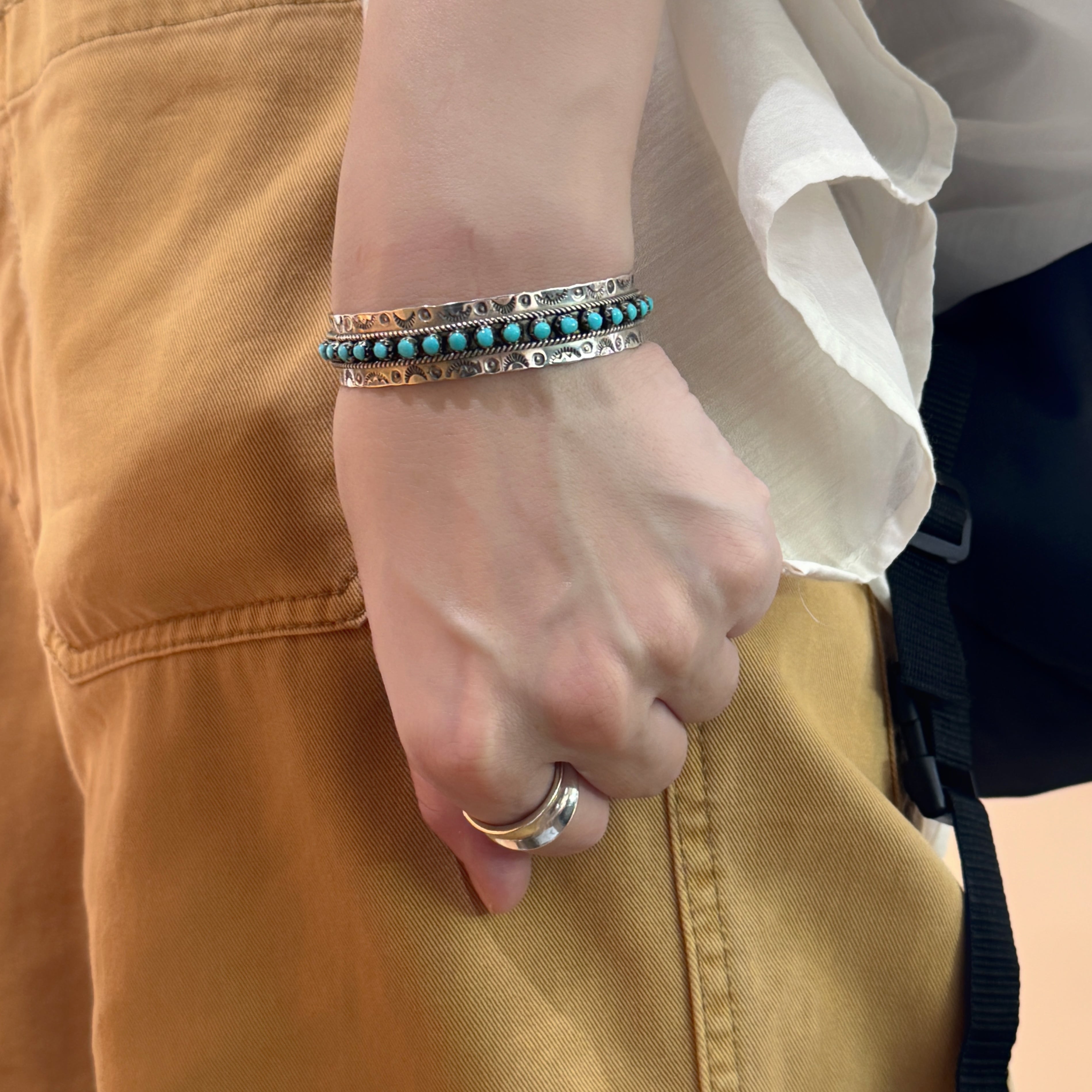 Indian Jewelry 》ターコイズ スタンプワーク バングル | 【公式通販