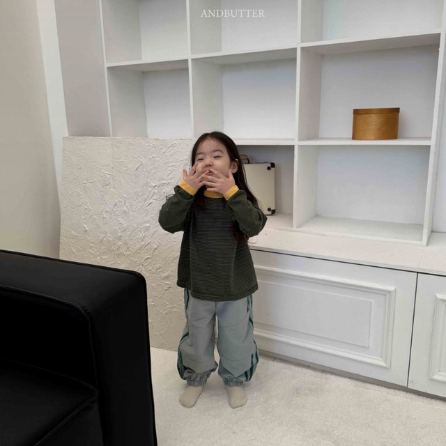 《送料無料》予約:ツーライン切り替えパンツ【ANDBUTTER】