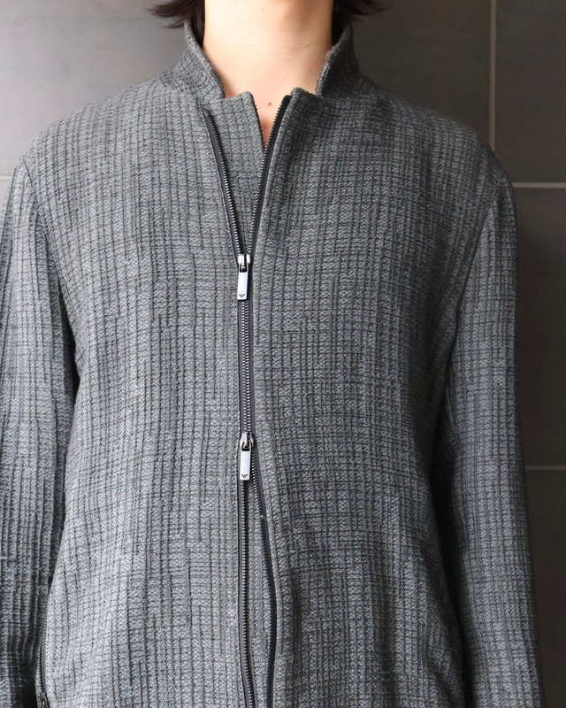 【EMPORIO ARMANI】mulch material zip up jacket