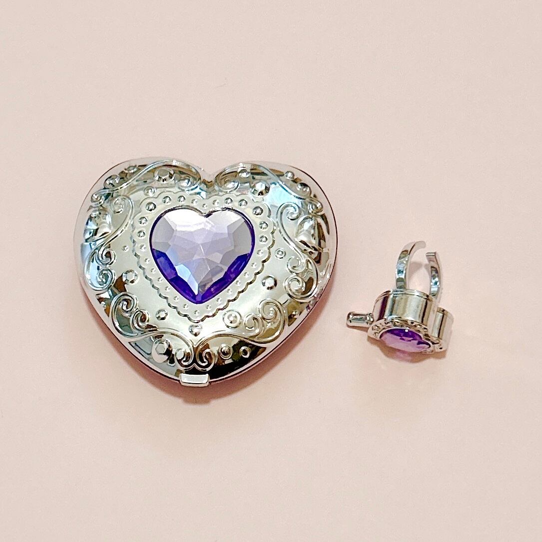 セボンスター チャーミーパクト ② リボン 赤 ピンク メッキ