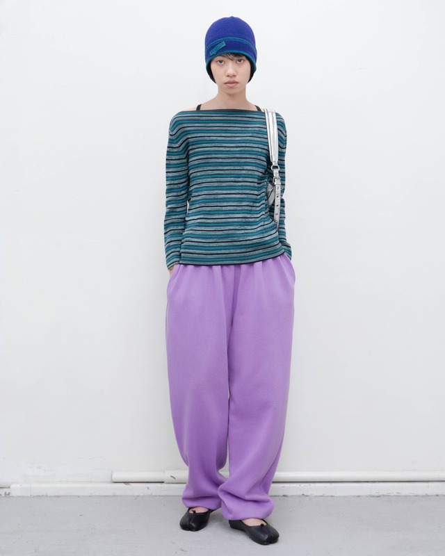 2010s PRADA - multicolor stripe silk knit top