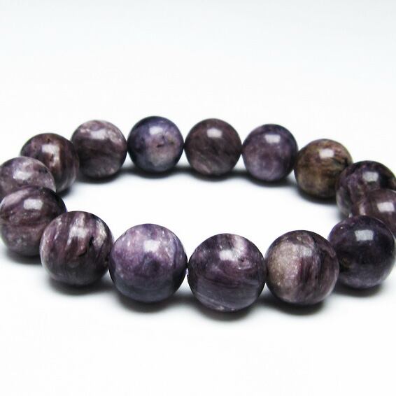 チャロアイト ブレスレット 15mm 一点物 おまかせ便 111-32148