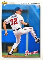 MLBカード 92UPPERDECK Charlie Leibrandt #170 BRAVES