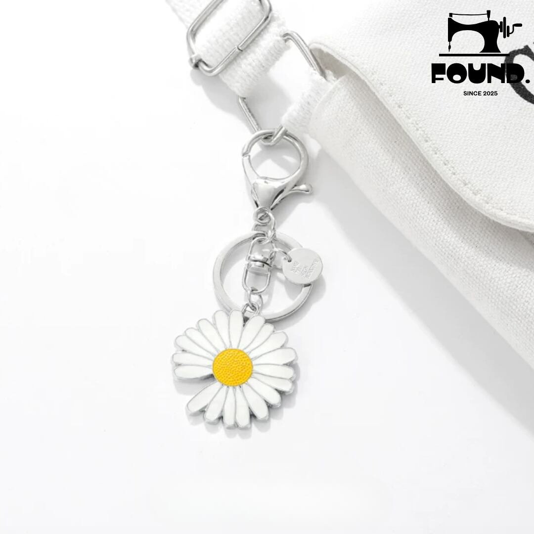 Daisy flower keychain(FD354)