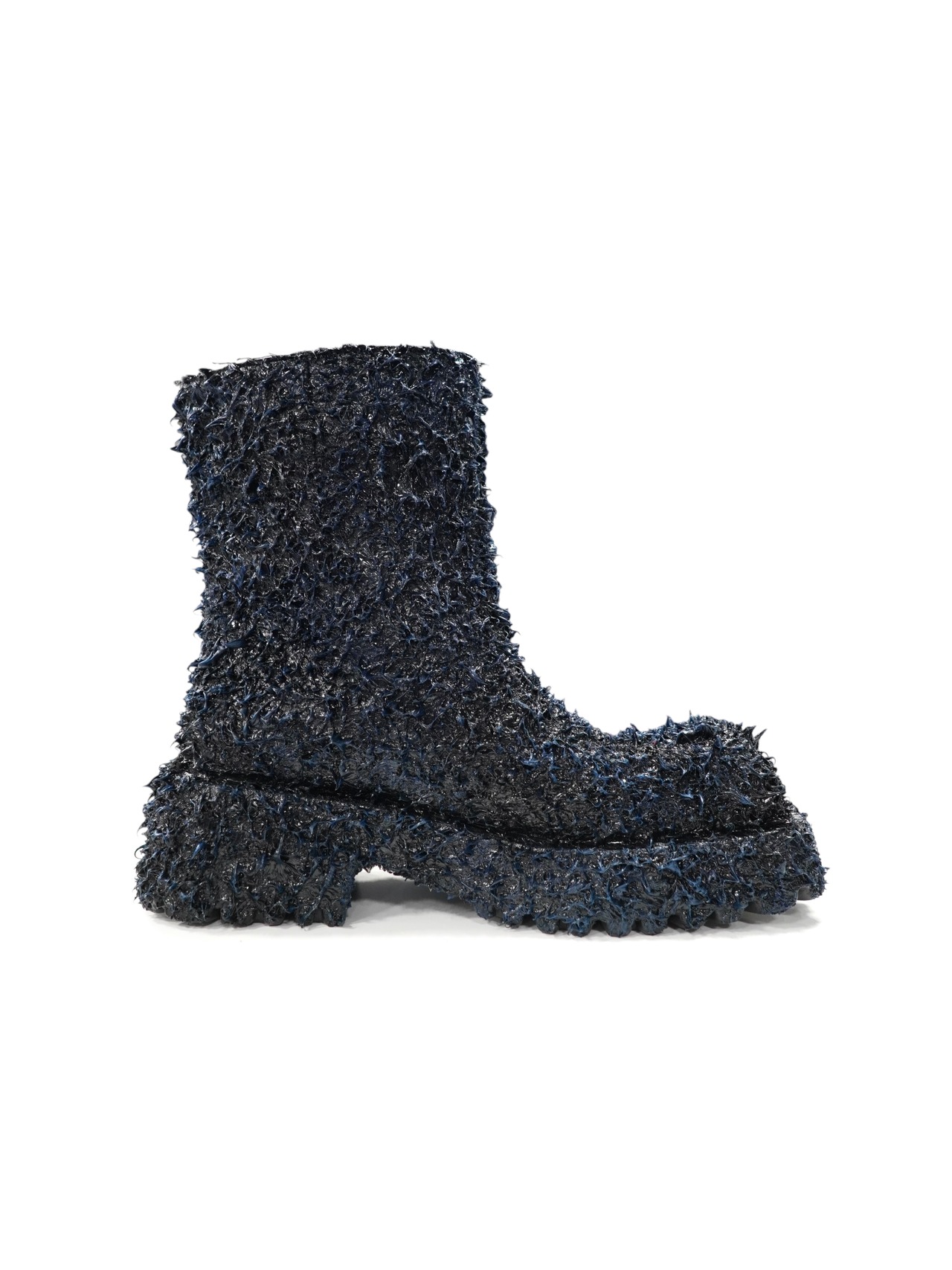 【PLANET STUDIO CUSTOM】Devil Skin Square Boots(Black Sapphire)