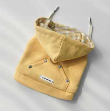 予約【DURANG RURANG】CROP HOODIE HARNESS (Yellow)