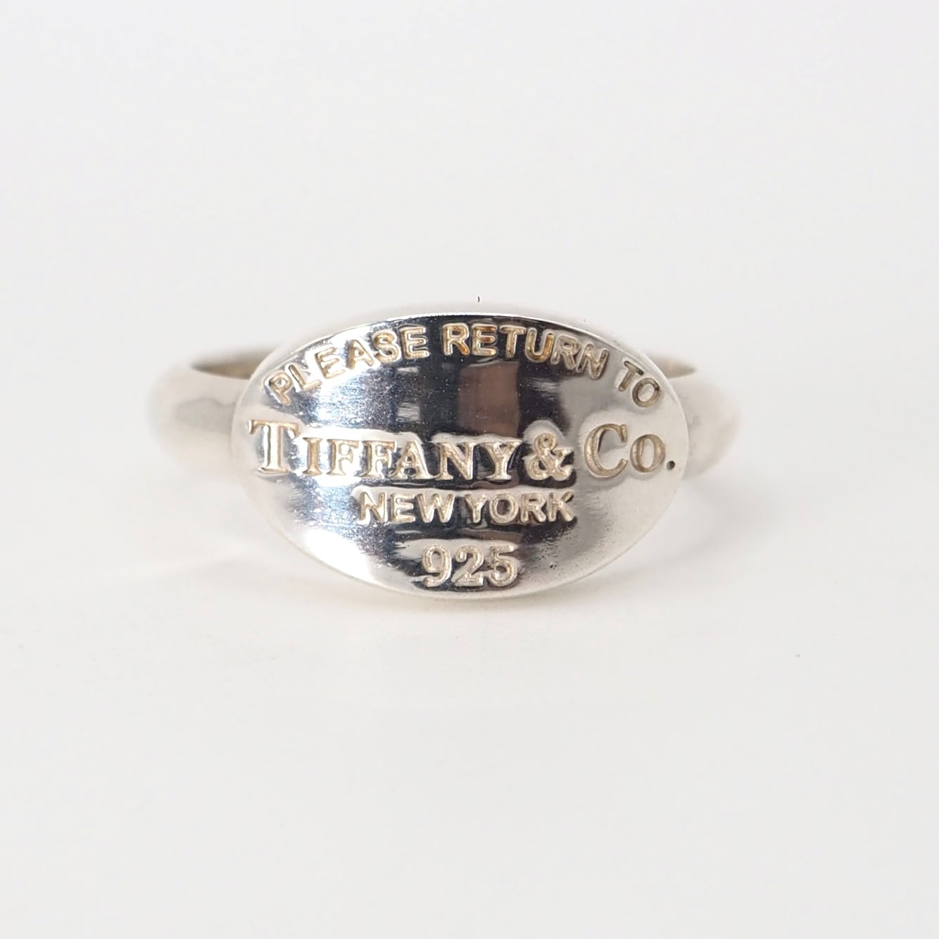Tiffany&Co. 約14号 リターントゥ オーバル リング シルバー925