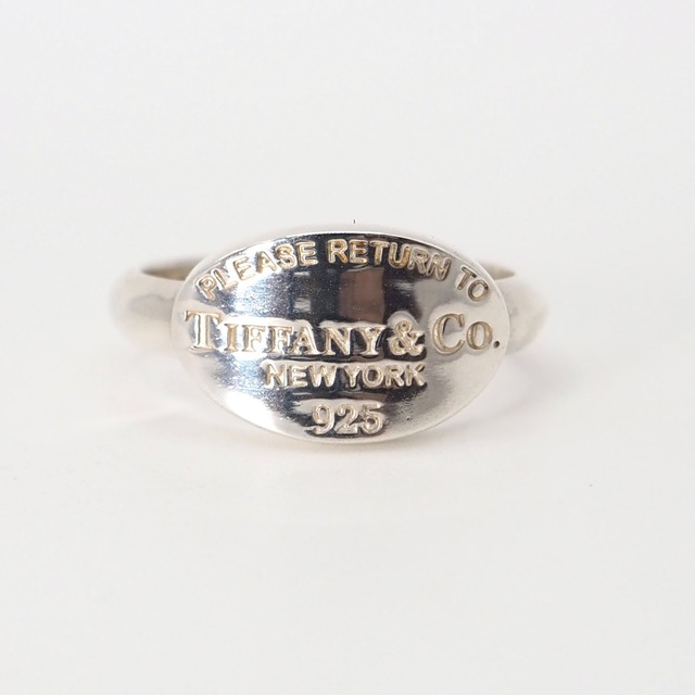 Tiffany&Co. 約14号 リターントゥ オーバル リング シルバー925 ティファニー
