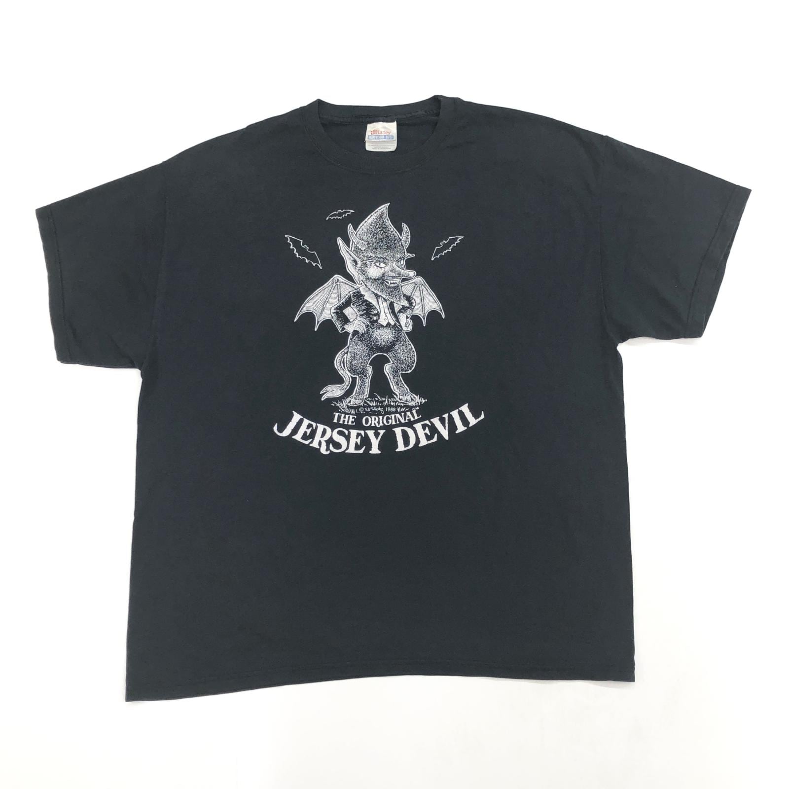Hanes ヘインズ 半袖Tシャツ THE ORIGINAL JERSEY DEVIL ｼﾞｬｰｼﾞｰﾃﾞﾋﾞﾙ