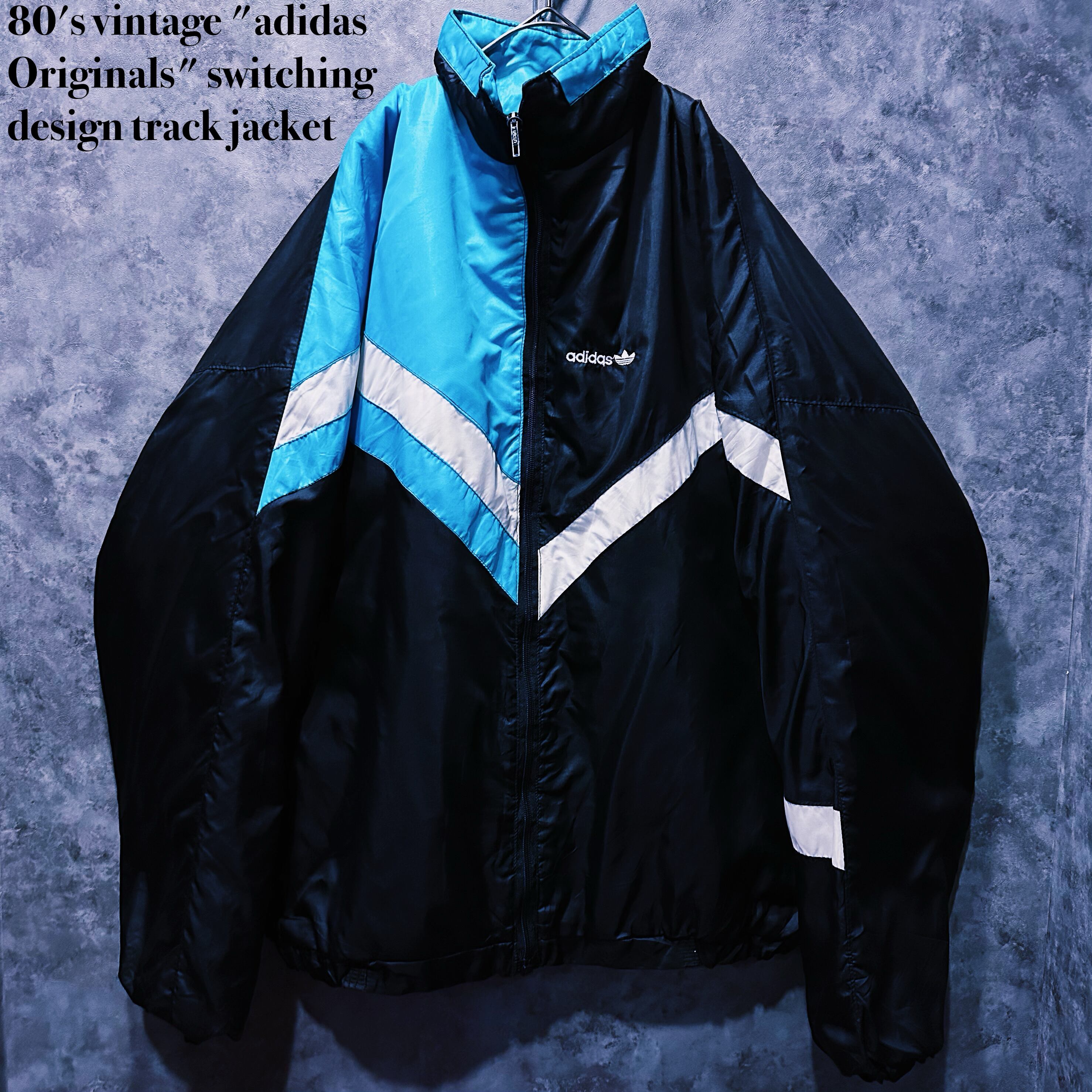 【doppio】80's vintage "adidas Originals" switching design track jacket