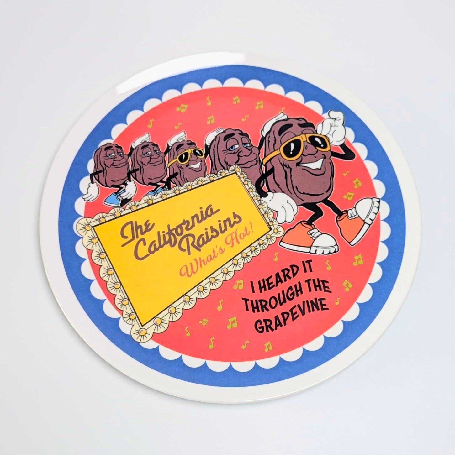【 MELAMINE PLATE ( メラミンプレート ) 】『 カリフォルニアレーズン 』 メラミン製プレート / 食器〚アメリカン雑貨 アメトイ〛