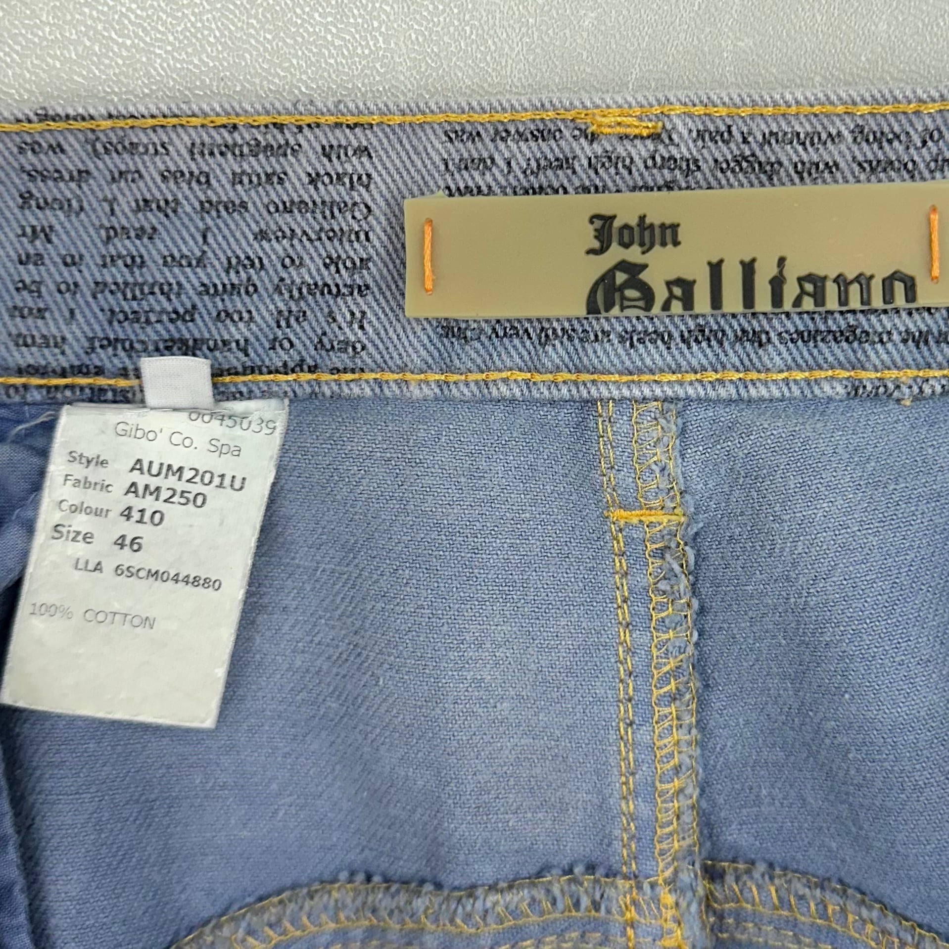 SS2006 JOHN GALLIANO GAZETTE NEWSPAPER CURVED JEANS | ZSC