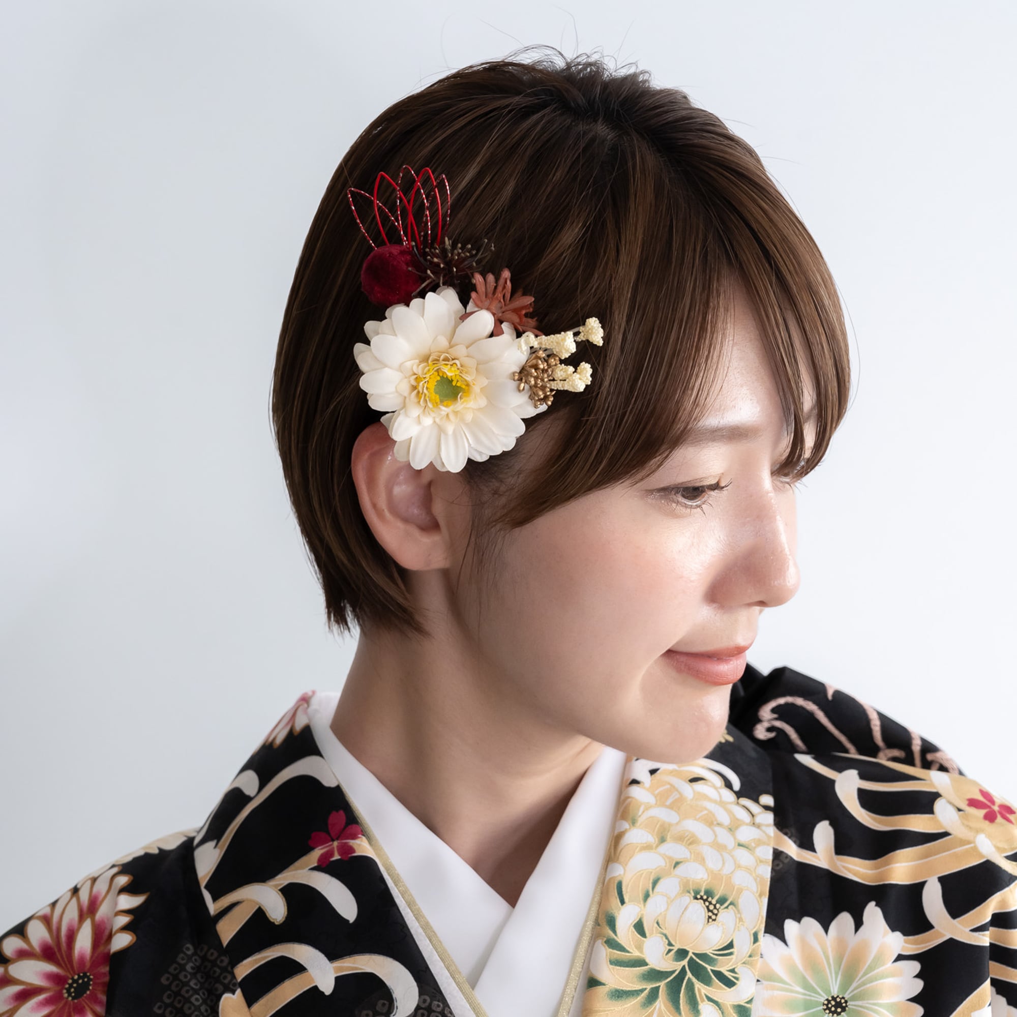 No.856 ドライフラワー　ハート　海　レジンヘアゴム ドライフラワー - メルカリ ハート レジンヘアゴム 海 No.856 レジン