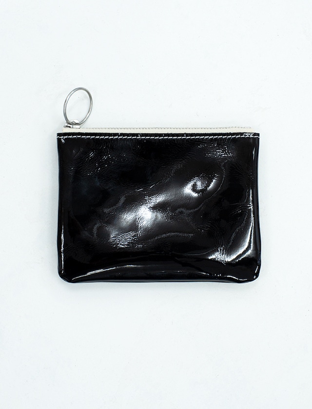 TEMBEA : CHANGE PURSE / ENAMEL BLACK