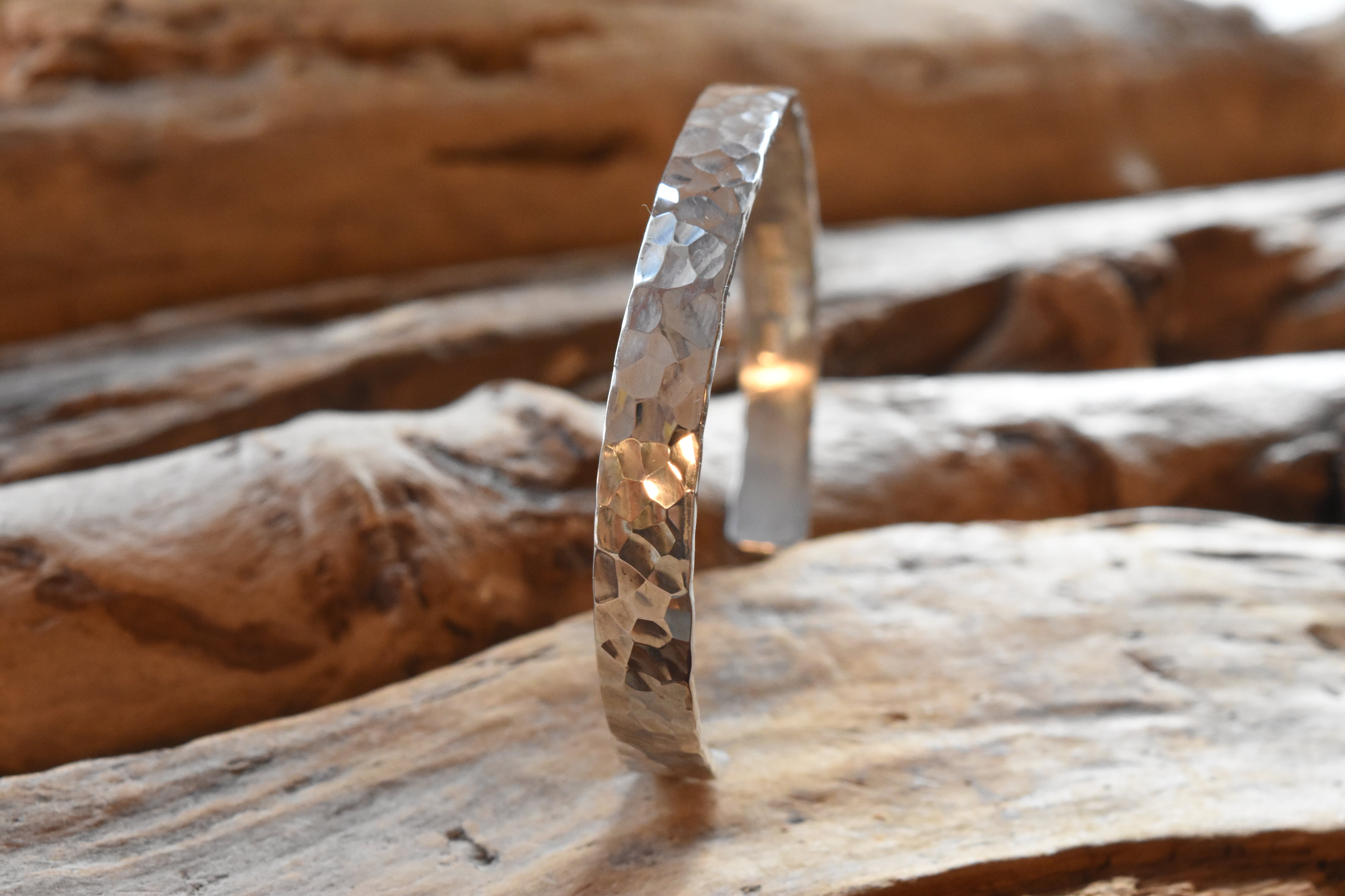 7mm】叩きバングル | FARWEST silver smith