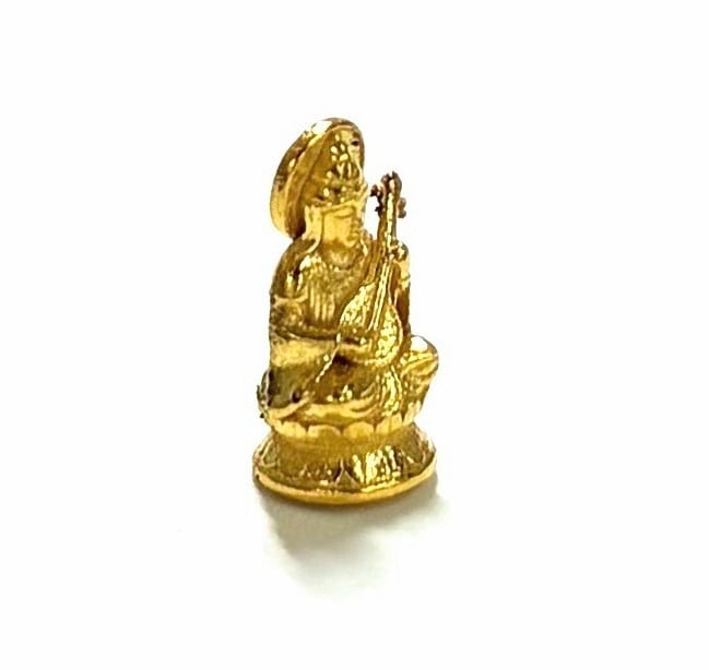 純金 約1g 弁財天像 バージョン3 指先サイズの芸術品【RNP01027