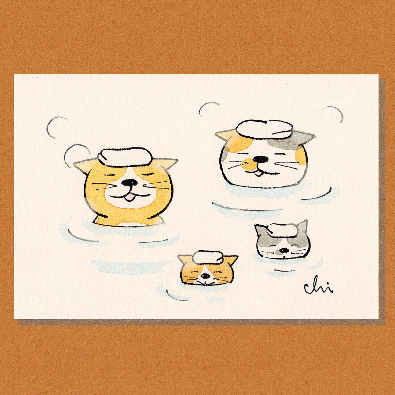 冬のポストカード［NWPC-29］冬支度 | necoya