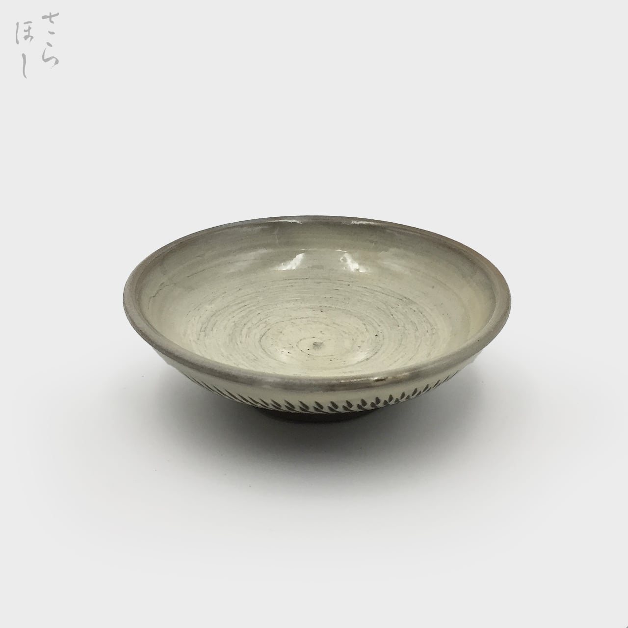 小鹿田焼 小袋窯 盃 特大 飛びかんな 直径約9.5cm 陶器 和食器 民藝 酒 