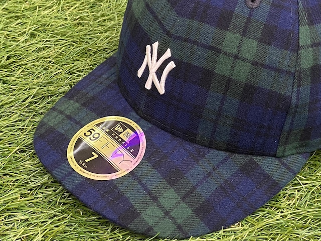 KITH × NEW ERA NY YANKEES CAP NAVY PLAID 55.8cm 09195