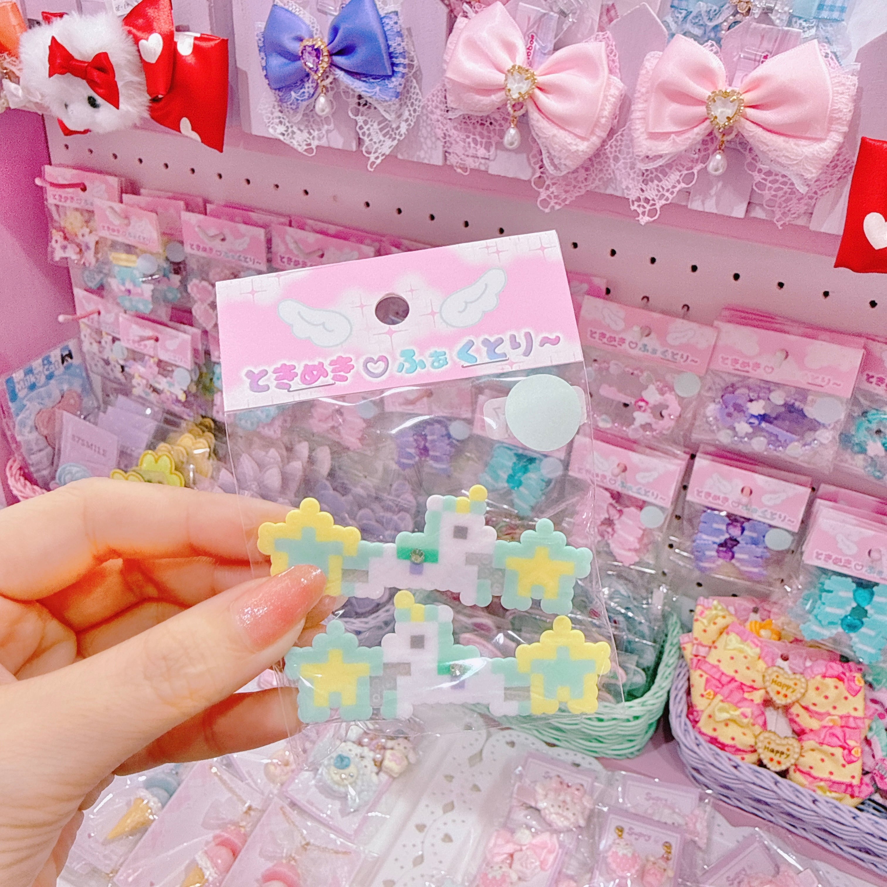 【R1】11-7スターユニコーンツインヘアクリップ