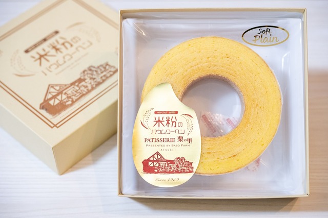 【化粧箱無し】米粉のバウムクーヘン　ソフトタイプ（プレーン）