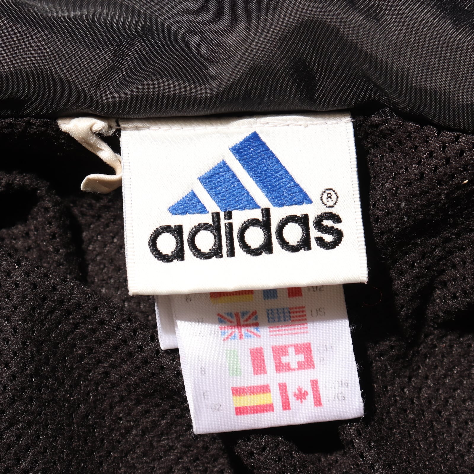 L Adidas 90s タクティカル ナイロンジャケット アディダス 黒 L Adidas 90s タクティカル ナイロンジャケット アディダス 黒