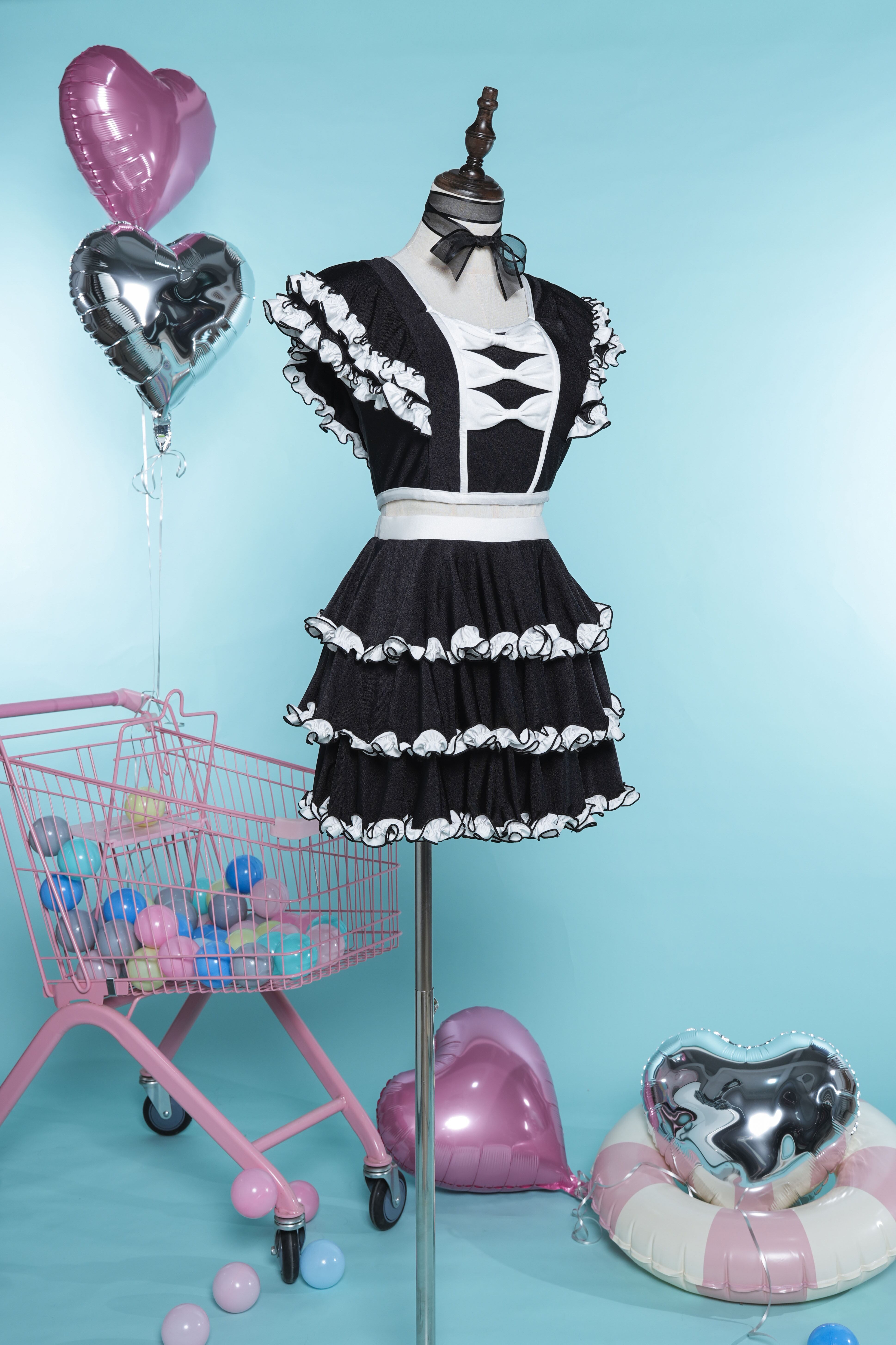 ポップ・バケーション トリプルリボンフリルタンキニ | HoshibakoWorks