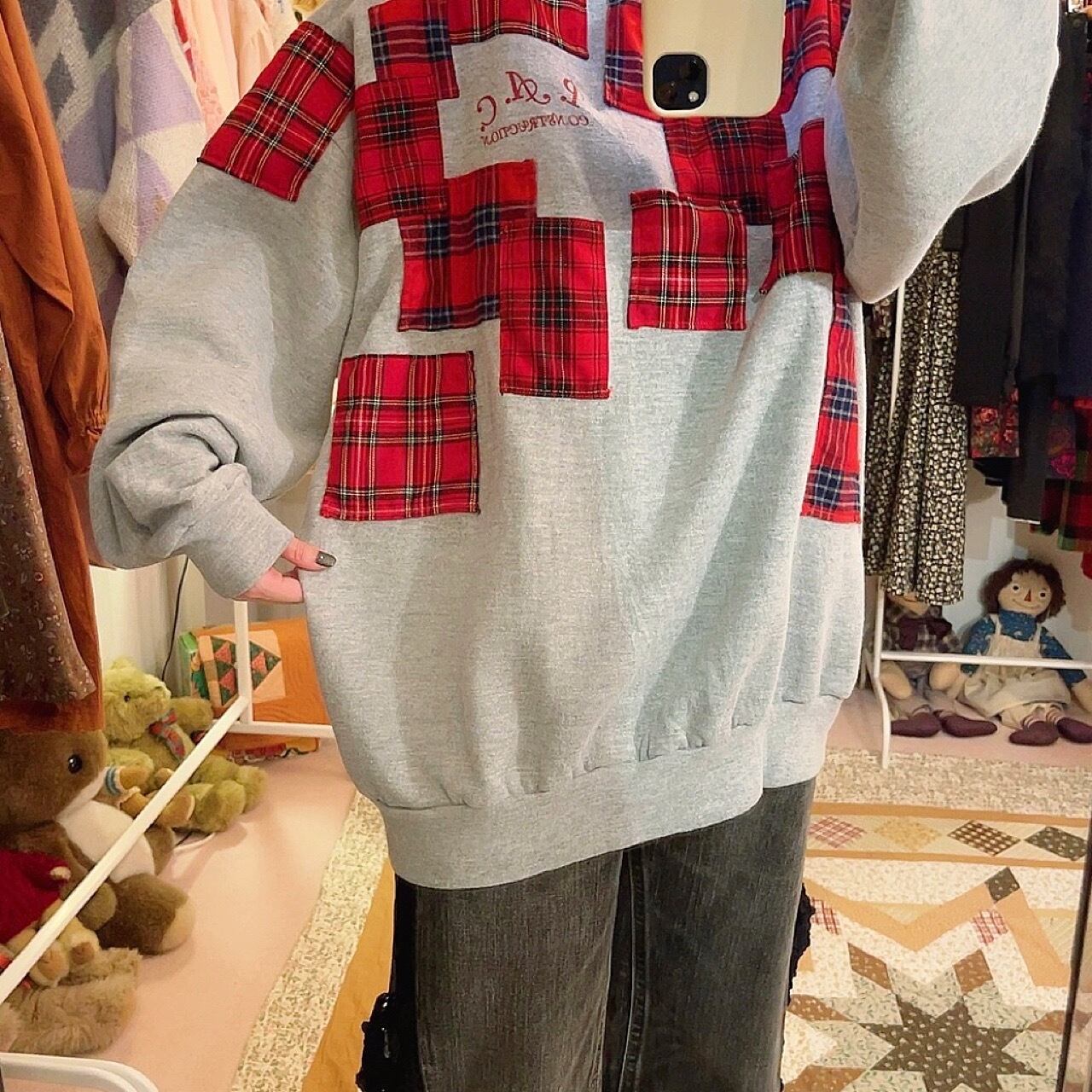 remake : rubble check block sweat