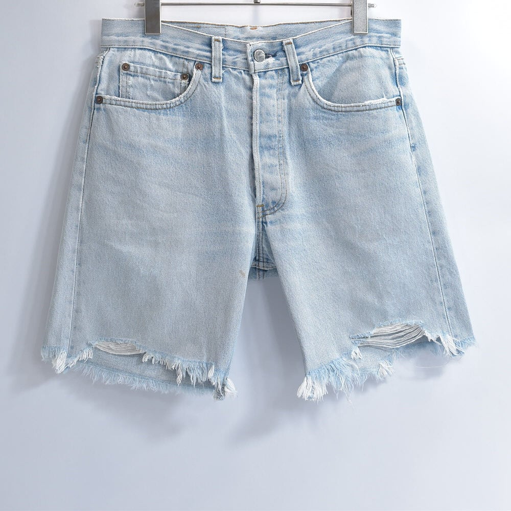 80s Levi's リーバイス 501 ボタンフライ カットオフ ダメージ デニム