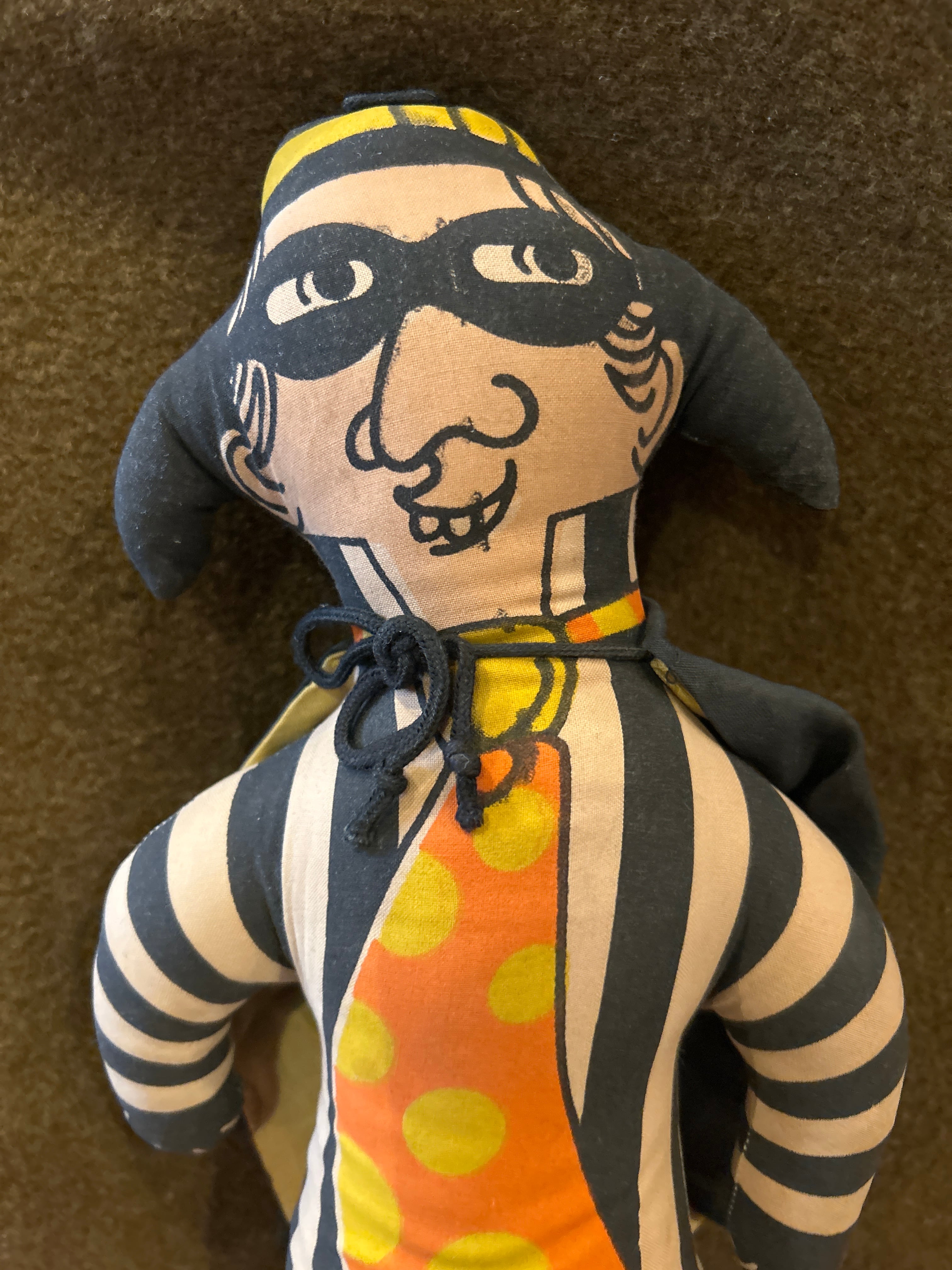 マクドナルド McDonald's ハンバーグラー 人形 ヴィンテージ pillow