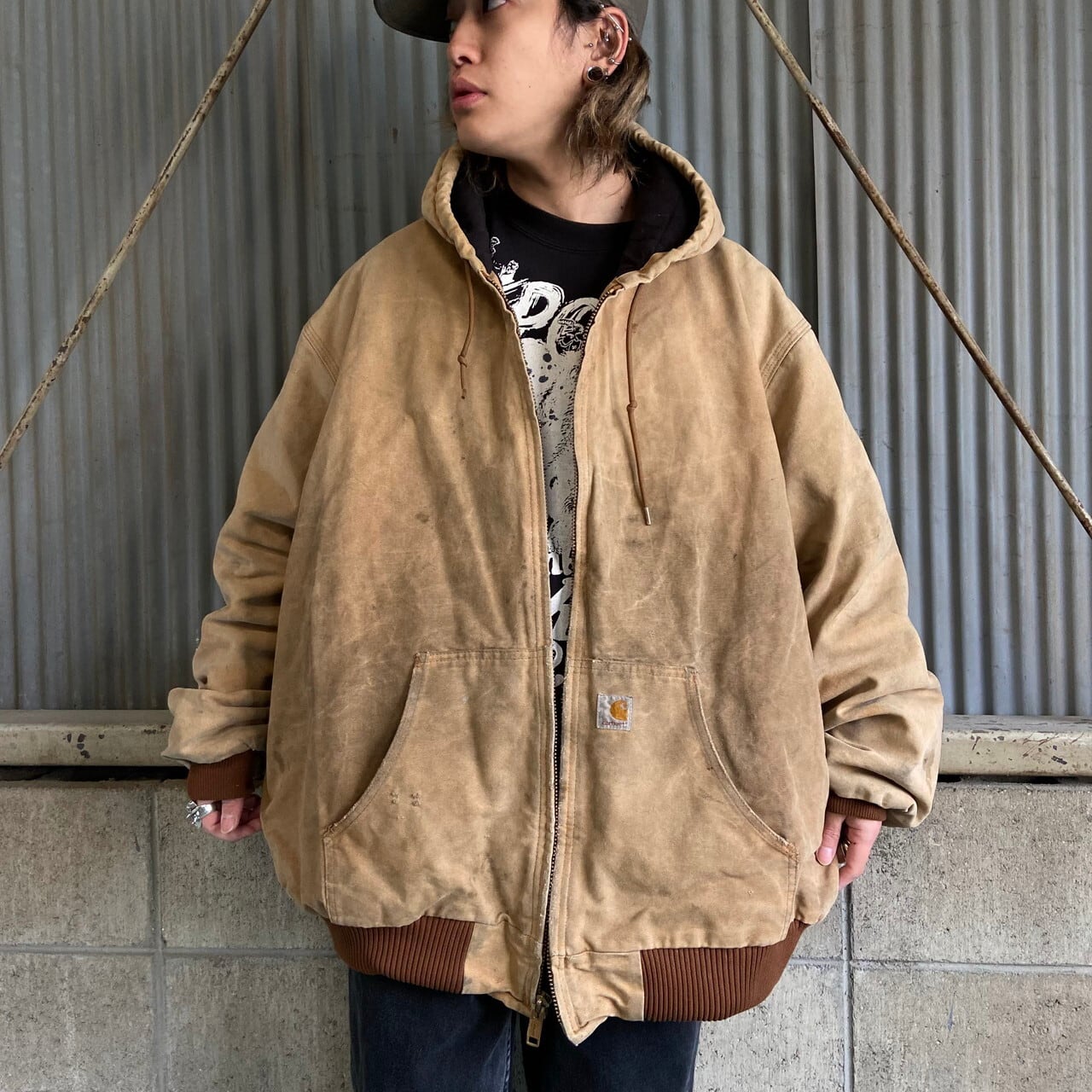 ビッグサイズ 90年代 USA製 Carhartt カーハート アクティブパーカー