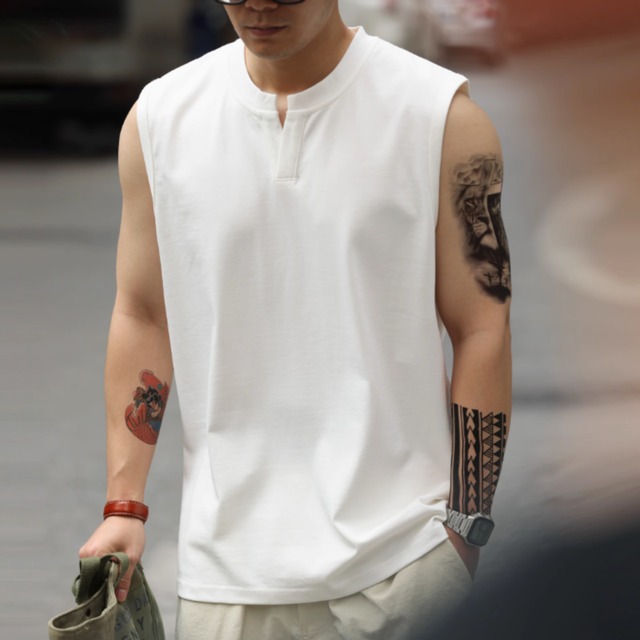 ヘビーウェイトVネックタンクトップ 225699