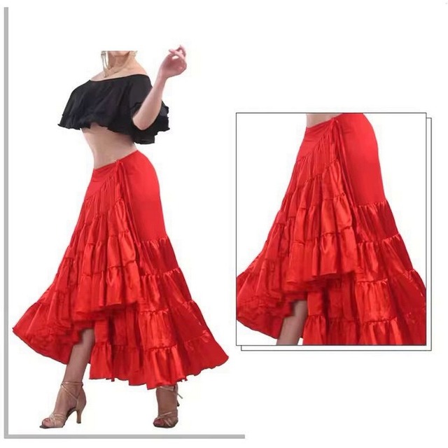 パソドブレ　フラメンコスタイル・ステージスカート　ds0761
