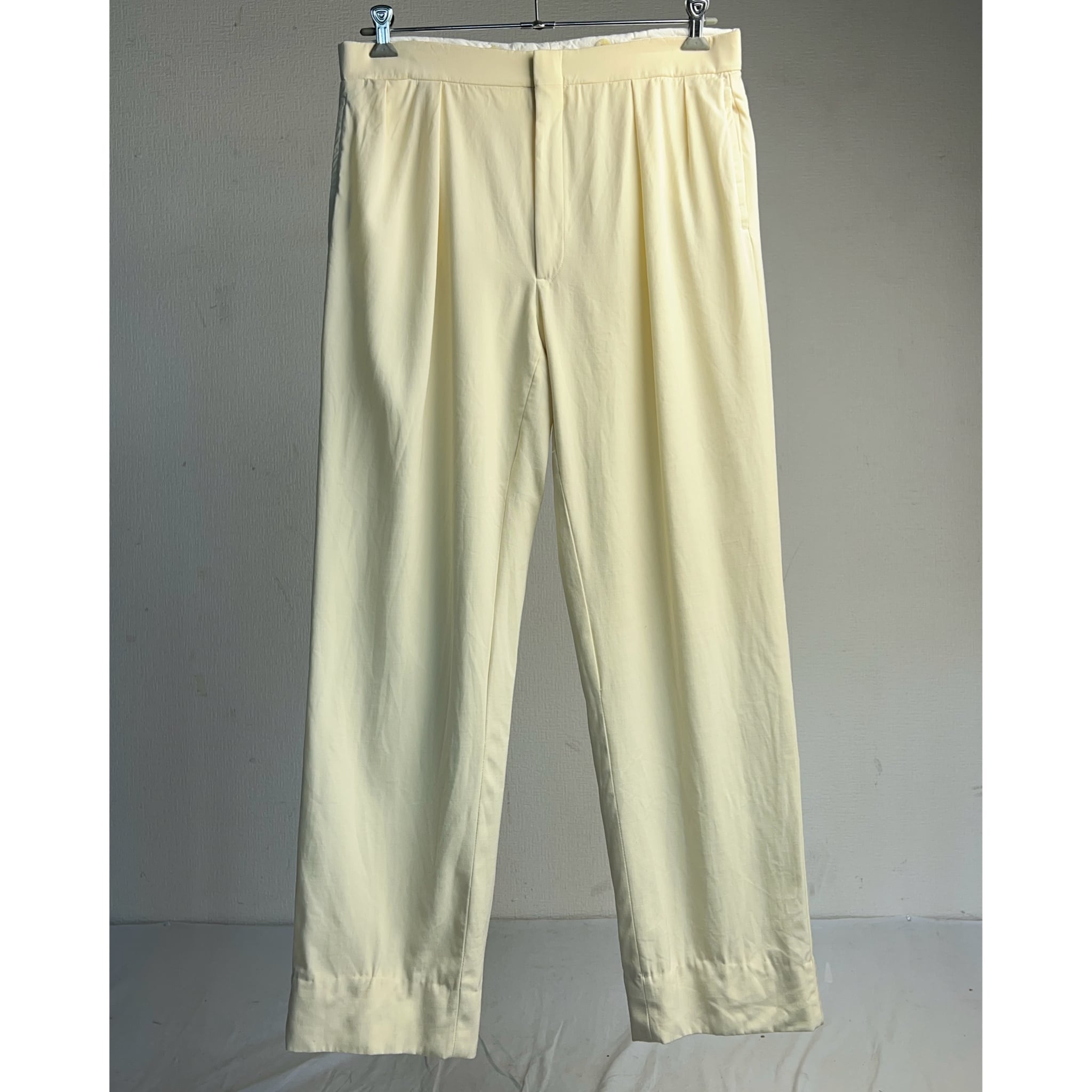 90's Polo by Ralph Lauren IN-TUCK Wool Gabardine Slacks W35 90年代