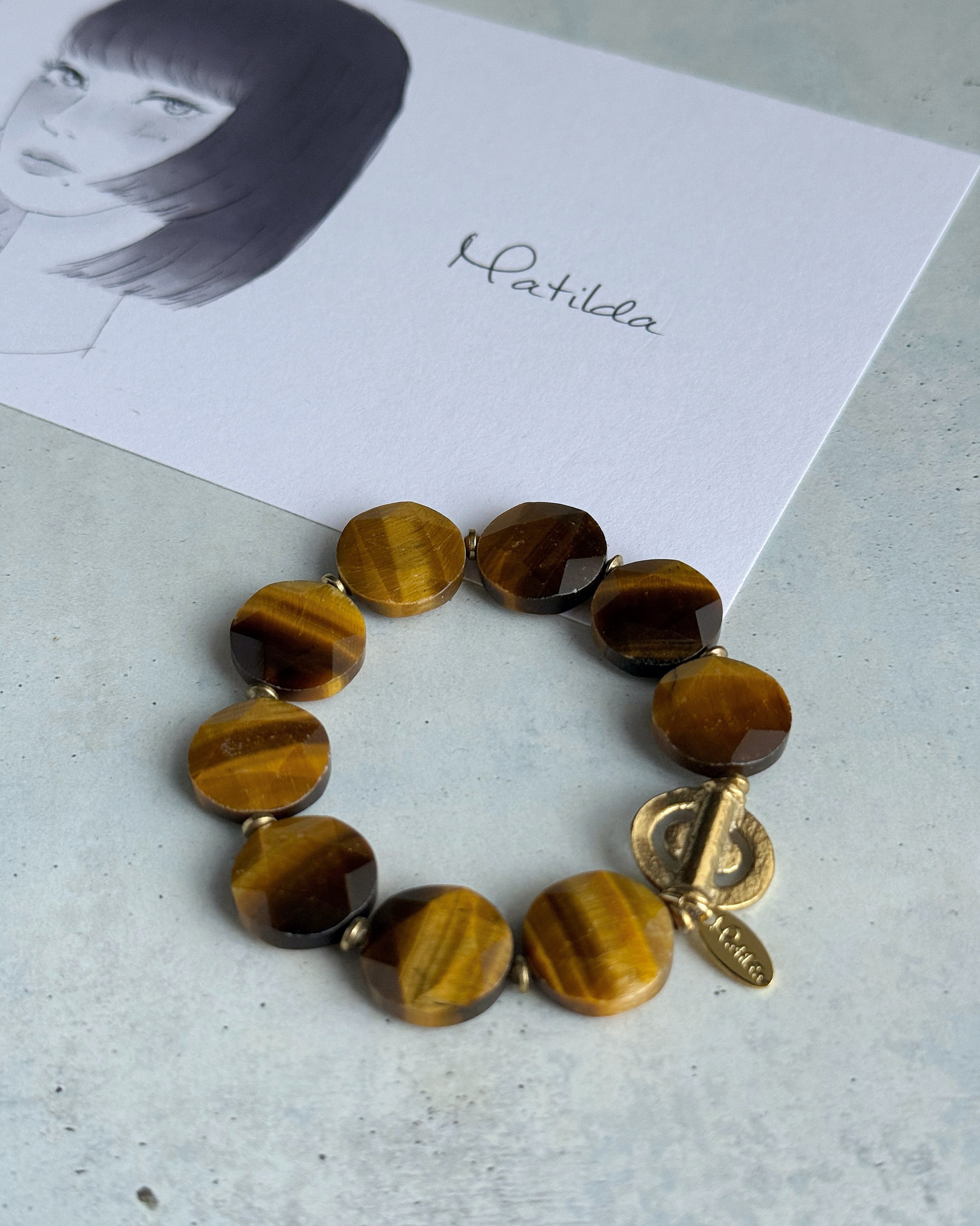 tumble bracelet(タイガーアイ)