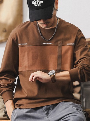 Patchwork Unique Long T-Shirt【L0530】