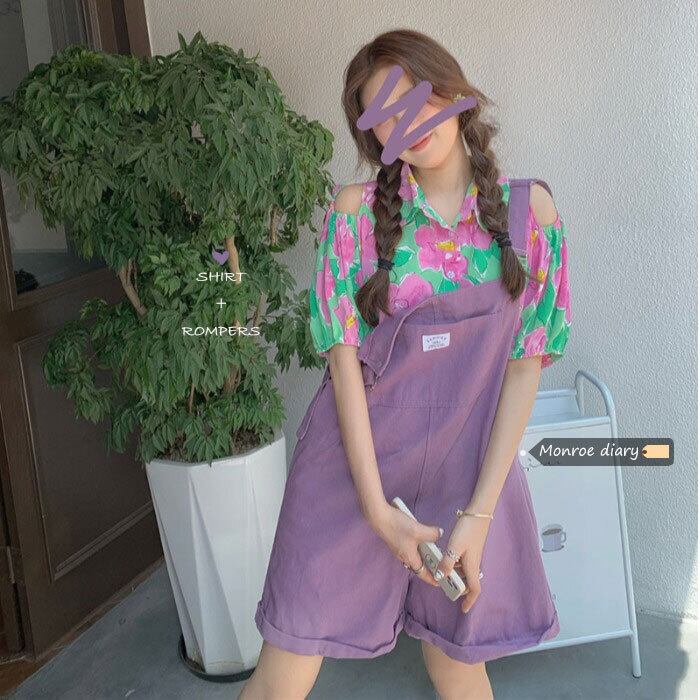 スタイルスタンダードフローラルシャツ ショーツ サマー レトロ 夏物 ブルマー 花柄 モンロー95710983928