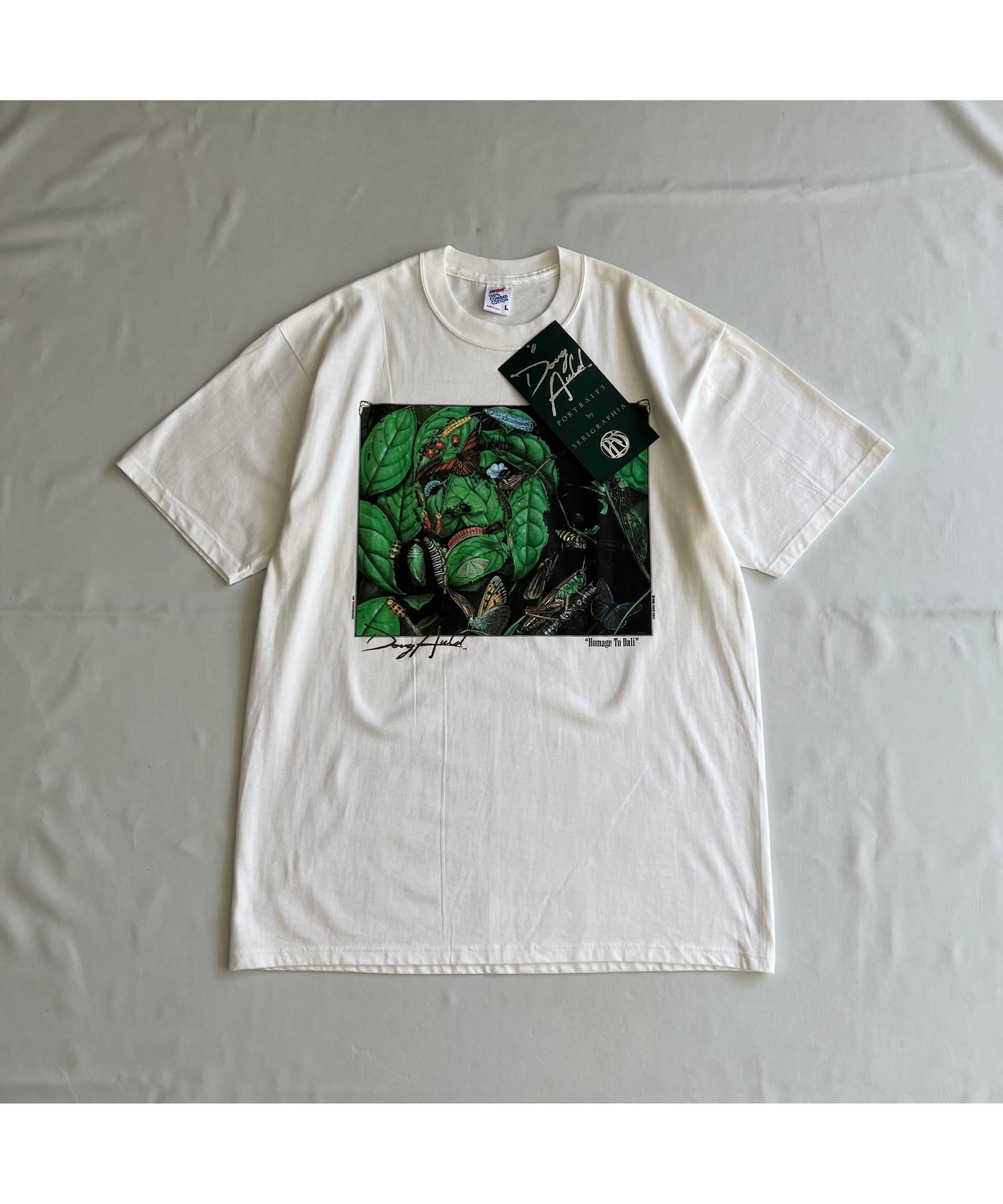 Dead Stock!!】90's Doug Auld ”Salvador Dali” 騙し絵アートプリントT