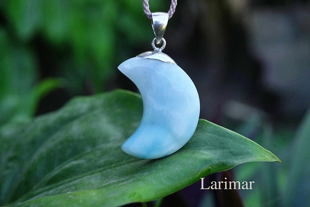 極上お月様★ラリマー シルバーネックレス2250