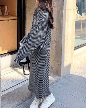 スカートツーピーススーツセットアップ A0551