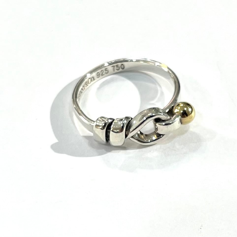 TIFFANY&CO】【12号】2995 ティファニー結ツイスト フラットワイヤー