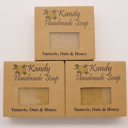 ターメリック、オーツ&ハニー石鹸 by Kandy Handmade Shop（110g）の商品画像3