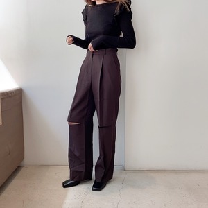 Cut ON pants/ Brown(10月上旬頃発送予定)